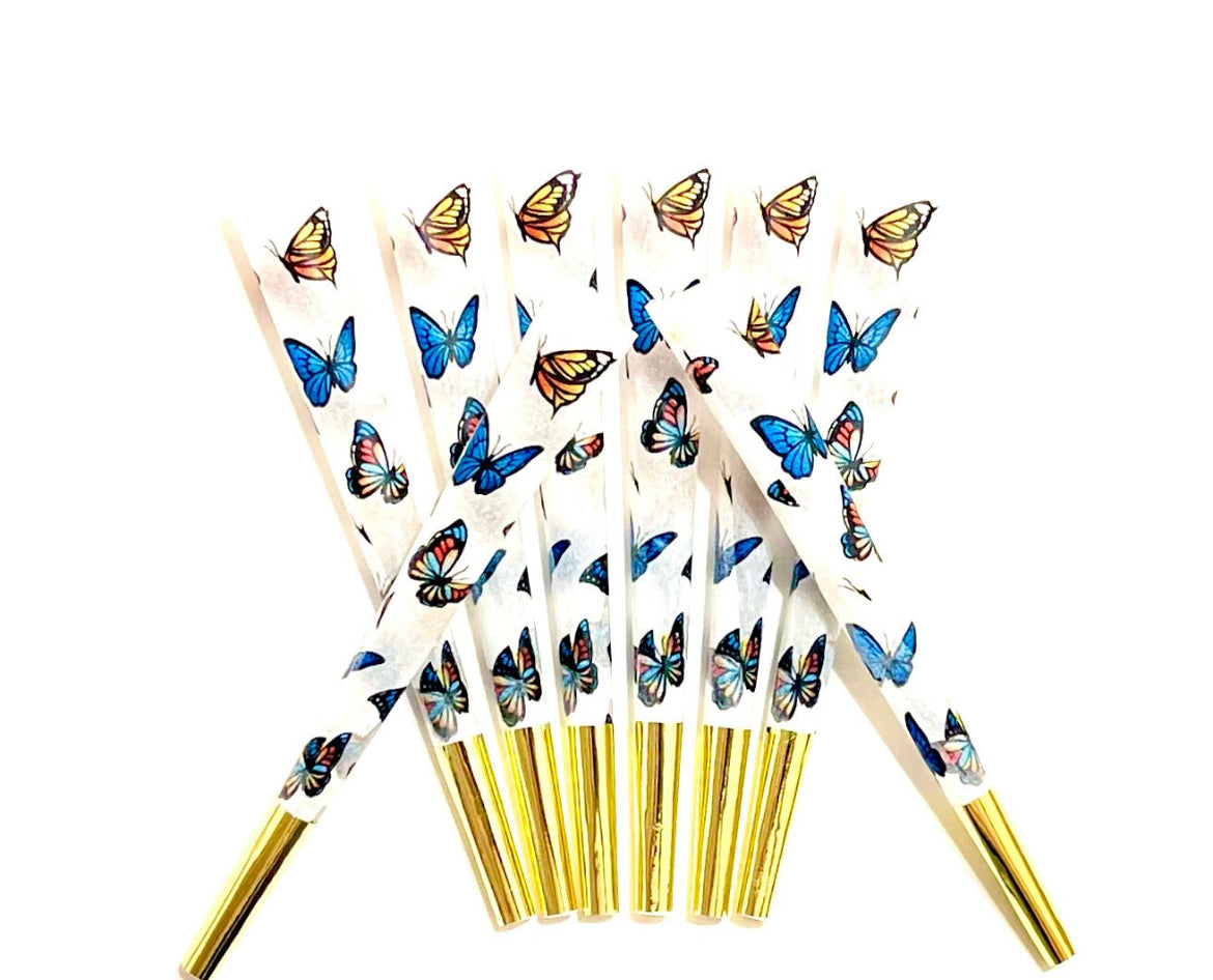 Butterfly King sized cones (4 packs)